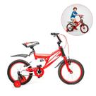 Bicicleta Infantil Aro 20 BMX Unitoys Freio VBrake com Rodinhas Sem Marchas