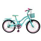 Bicicleta Infantil Aro 20 Menina Freio V Brake Aro Aero Lubrificada E Revisada Com Cestinha