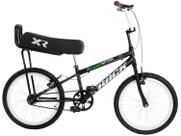 Bicicleta Infantil Aro 20 TK3 Flip Fire Preto com Banco de Mobilete Freio V-Brake