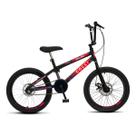Bicicleta infantil colli skill boy aro 20 com freio a disco preto fosco
