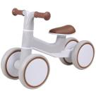 Bicicleta Infantil de Equilíbrio Premium Baby elite Rider 20kg Masculina Off White Cinza Menino Andador Sem Pedal Bebê 2 a 3 anos