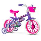 Bicicleta Infantil Feminina Aro 12 Nathor Violet com Rodinhas Bicicleta Infantil Feminina Aro 12 Nathor Violet com Rodinhas