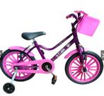 Bicicleta Infantil Feminina Aro 16 Violeta com Pink Crianças De 3 A 7 Anos Bicicleta Infantil Feminina Aro 16 Violeta com Pink Crianças De 3 A 7 Anos