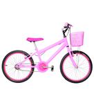 Bicicleta Infantil Feminina Aro 20 Alumínio Colorido