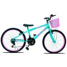 Bicicleta Infantil Forss Anny Aro 24 C/cestinha 18 Marchas
