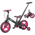 Bicicleta infantil JMMD 6 em 1 com alça de 18 a 60 meses Rosered