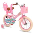 Bicicleta Infantil JOYSTAR Little Daisy 16" com Rodinhas de Apoio Rosa Bicicleta Infantil JOYSTAR Little Daisy 16" com Rodinhas de Apoio Rosa