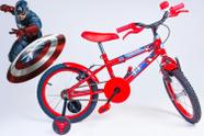 Bicicleta Infantil Masculina Aro 16 - Vermelha - Personagem