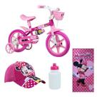 Bicicleta Infantil Minnie Rodinhas Passeio 4 Itens Bicicleta Infantil Minnie Rodinhas Passeio 4 Itens