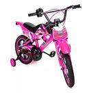 Bicicleta Infantil Moto Cross Aro 16 Rosa Unitoys imita barulho moto Bicicleta Infantil Moto Cross Aro 16 Rosa Unitoys imita barulho moto