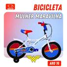 Bicicleta Infantil Mulher Maravilha - Aro 16 Bicicleta Infantil Mulher Maravilha - Aro 16