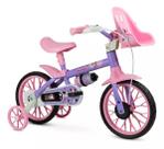 Bicicleta Infantil Nathor Aro 12 Minnie Rodinhas Segurança
