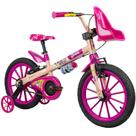 Bicicleta Infantil Nathor Barbie Aro 16 Com Rodinhas