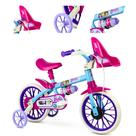 Bicicleta Intantil Aro 12 Barbie Com Rodinha Garrafinha Suporte para Boneca Rosa Nathor Bicicleta Intantil Aro 12 Barbie Com Rodinha Garrafinha Suporte para Boneca Rosa Nathor