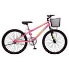 Bicicleta Juvenil Colli Allegra City, Aro 24, Quadro Tamanho 14,Aço Carbono, Freios VBrake, Rosa Neon Bicicleta Juvenil Colli Allegra City, Aro 24, Quadro Tamanho 14,Aço Carbono, Freios VBrake, Rosa Neon