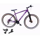 Bicicleta Ksw Xlt Aro 29 24v Cambio Dianteiro e Traseiro SHIMANO Pneu Faixa Amarelo
