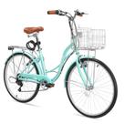 Bicicleta Ktaxon Beach Cruiser Feminina 26" Aço 7 Marchas