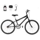 Bicicleta Masculina Aro 24 Alumínio Colorido + Garrafinha Fon Fon Retrovisor Freios V-Brake