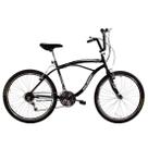 Bicicleta Masculina Aro 26 com 18 marchas Beach Preto Bicicleta Masculina Aro 26 com 18 marchas Beach Preto