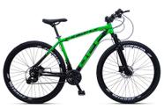 Bicicleta mountain bike aro 29 off firefly 24 marchas verde preto tam.19