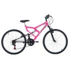 Bicicleta Mountain Bike Full FA 240 Aro 26 Quadro Aço 18 Marchas Free Action Rosa Chicle Bicicleta Mountain Bike Full FA 240 Aro 26 Quadro Aço 18 Marchas Free Action Rosa Chicle