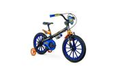Bicicleta Nathor Aro 16 Hot Wheels Preto Laranja Azul