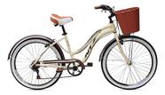 Bicicleta Ntz 26 Aluminio Beach Caiçara Retro Confort Bege M