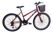 Bicicleta Ntz Aro26 Aero Mtb Feminina 18 Velocidades V-brake