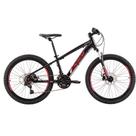 Bicicleta Oggi Hacker Aro 24 Preto Vermelho Branco