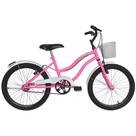 Bicicleta para menina Aro 20 Beach cor Rosa Chiclete