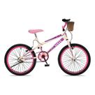 Bicicleta passeio colli bike jully aro 20 bege com cesto Bicicleta passeio colli bike jully aro 20 bege com cesto