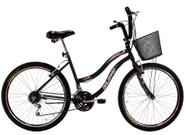Bicicleta Passeio Feminina Aro 26 Com Cestinha 18 Marchas Bicicleta Passeio Feminina Aro 26 Com Cestinha 18 Marchas