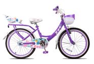 Bicicleta pro x infantil zoe vintage aro 20 cesta cadeirinha