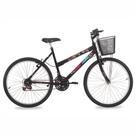 Bicicleta Safira Mountain Bike Aro 26 Quadro Aço 18 Marchas V-Brake Preto Brilho Mormaii Bicicleta Safira Mountain Bike Aro 26 Quadro Aço 18 Marchas V-Brake Preto Brilho Mormaii