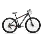 Bicicleta toronto aluminio preto/laranja quadro 17 aro 29 colli