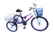 Bicicleta triciclo adulto com aro aero e marcha