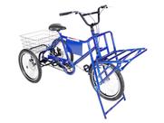 Bicicleta Triciclo De Carga Freios A Disco- Azul- Dream Bike
