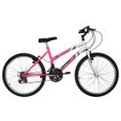 Bicicleta Ultra Bikes Aro 24 Feminina Bicolor Freio V Brake