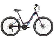 Bicicleta urbana Groove Dubstep aro 26 cor roxa quadro 17