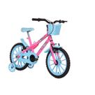 Bicicleta Vellares Super Girl Fest Aro 16 Feinino Rosa Neon