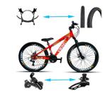 Bicicleta Viking Aro 26 TuffX25/30 Vmaxx Freio Hidráulico 21V Vermelho