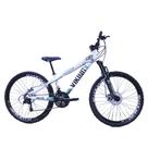 Bicicleta Viking X Tuff 25/30 Aro 26 Freio A Disco Mec 21v Cambios Importados Branco Verde.