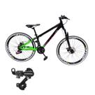 Bicicleta Vikingx Aro 26 Tuff 44 Cambio Shimano Traseiro 24v Aluminio Suspensão Dianteira Unissex Mtb Freeride