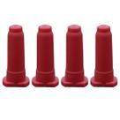 Bico Alimentador Mamadeira Baspan Vermelho Bezerros 4un