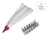 Bico Confeitar E Decorar Bolo Kit Com 12 Unidades E Bisnaga