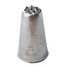 BICO DE CONFEITAR CHUVEIRINHO 2,6x2,6x4,2CM INOX DECORAÇÃO DE BOLOS CONFEITARIA MOD.234