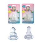 Bico De Mamadeira 100% Silicone Redondo ou Ortodôntico