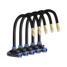 Bico De Nebulização Ajustável De Latão De 20cm Com Conector Em T Para Irrigação De Jardim, Mangueira
