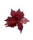 Bico de Papagaio vermelho Decor Natal c/3 Flores Artificiais