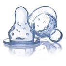 Bico De Silicone Para Mamadeira Normal +3m Com 2 Unidades Nuby - Novo
